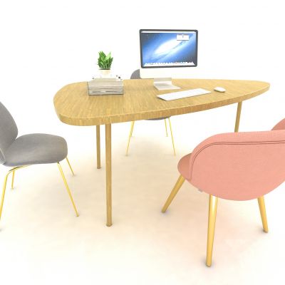 现代风格休闲桌3D模型