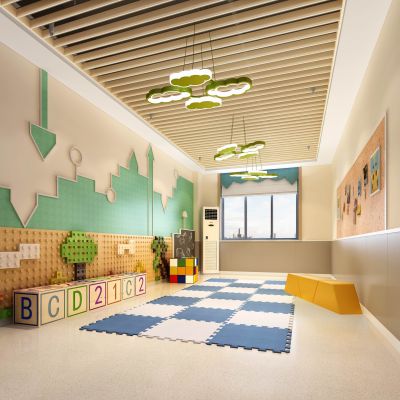 文一锦门学府里幼儿园建构室