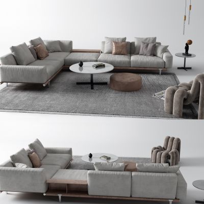 现代布艺沙发 转角沙发