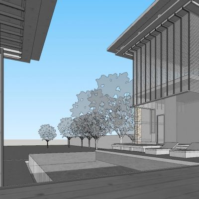 草原风独栋合院别墅