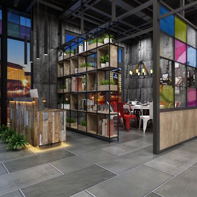 工业风餐厅，餐厅，烧烤店，