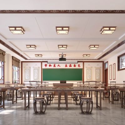 太和县学校书法室