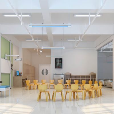 龙翔幼儿园二层合寝教室3D模型