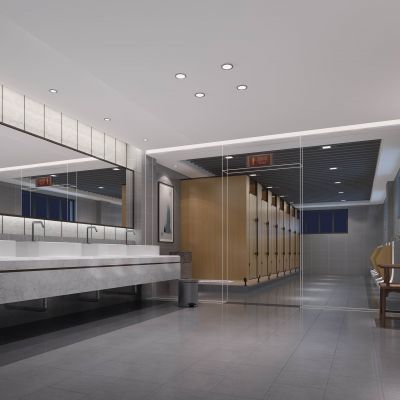 徽派公共卫生间