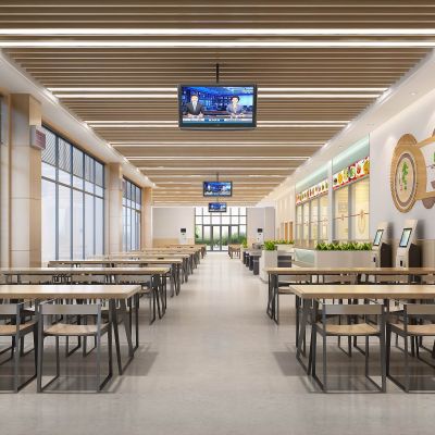 智慧餐厅一层职工大餐厅