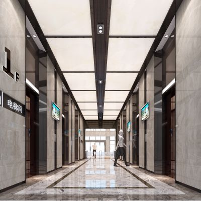 办公楼电梯间