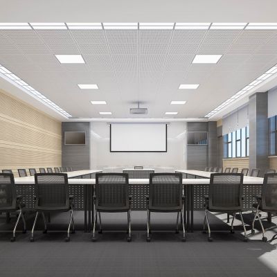 培训教室3D模型