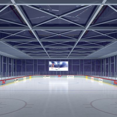 溜冰场概念方案夜景大