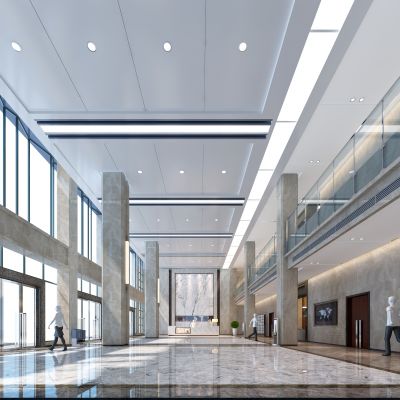 现代办公楼大堂