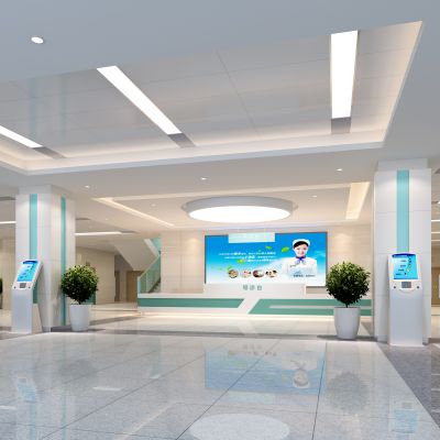  现代医院门厅