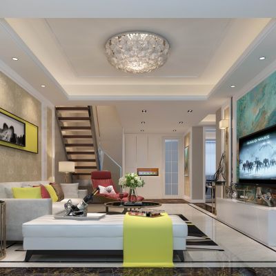 青阳样板房客厅大图