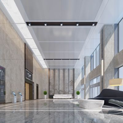 办公大厦入口门厅