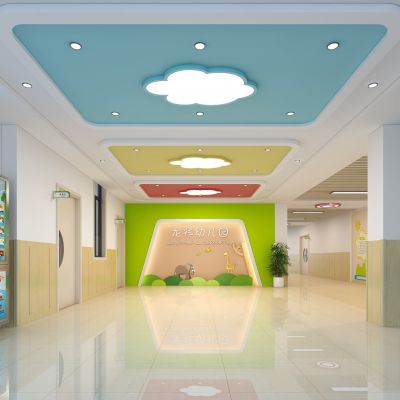 现代幼儿园门厅