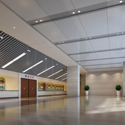 体育馆观众大门厅