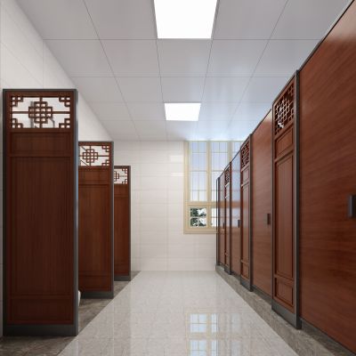  新中式男卫生间