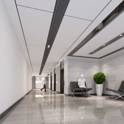 大厦五层电梯间