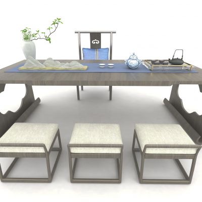 新中式风格书桌