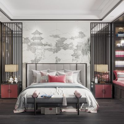 新中式主卧室