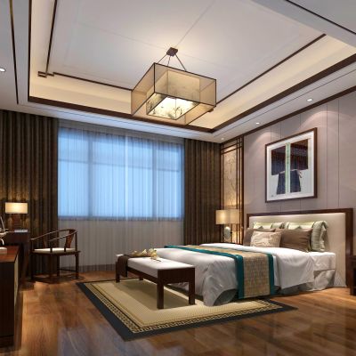 凯旋门中式次卧室