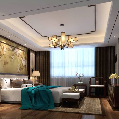 凯旋门中式主卧室大图