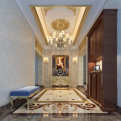 别墅一层入户门厅