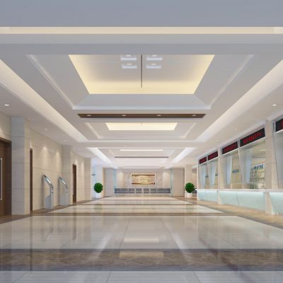 淮南疗养院住院部大厅现代