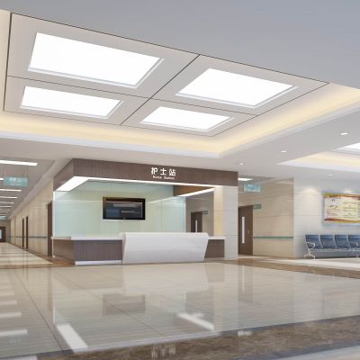 淮南疗养院活动场地门厅现代