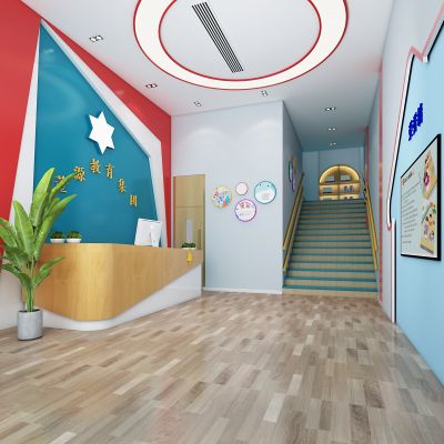 现代早教中心，早教中心，幼儿园前台，前台，