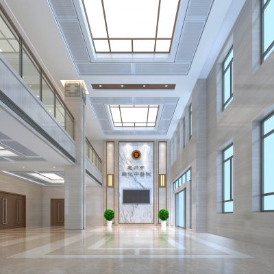 中医院办公楼一层门厅