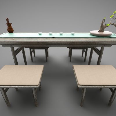 新中式风格书桌