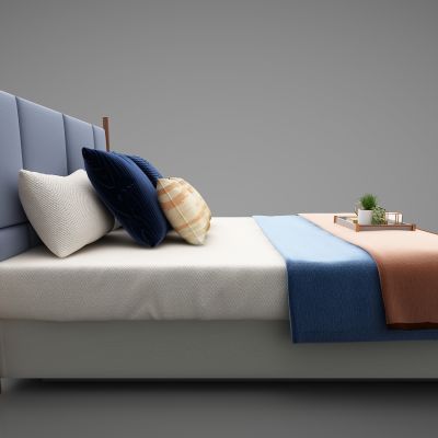 现代风格双人床