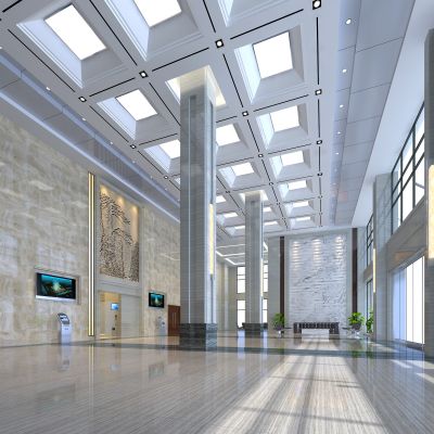 皖银大厦办公楼门厅