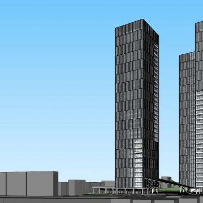 现代超高层办公及公寓