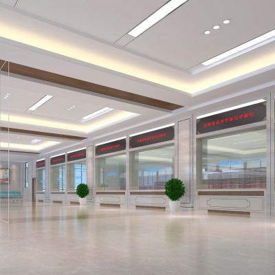 中医院门诊楼大厅