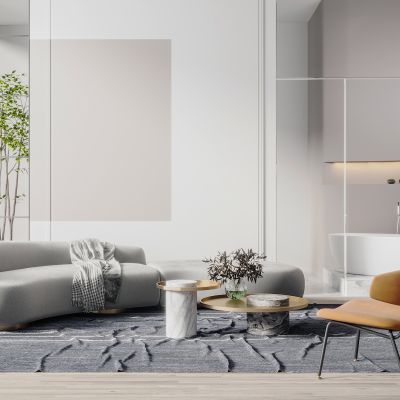 现代沙发茶几组合