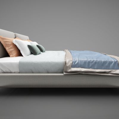 现代风格双人床