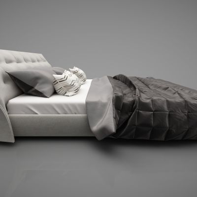 现代风格双人床