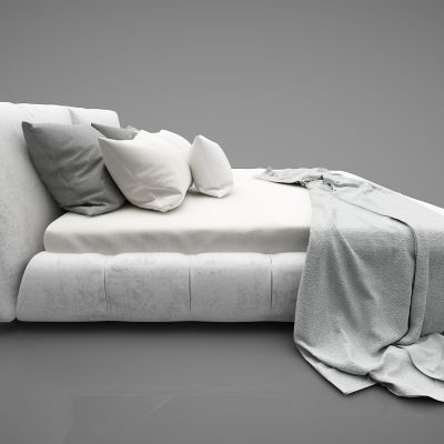 现代风格双人床