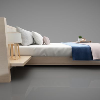 现代风格双人床