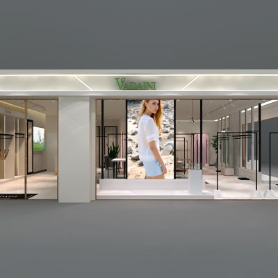 粉色调的女装店