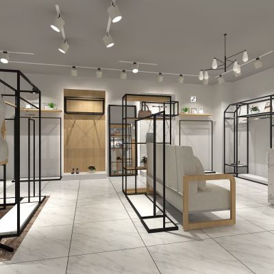 现代简约服装店