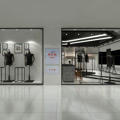 现代服装店男装店设计