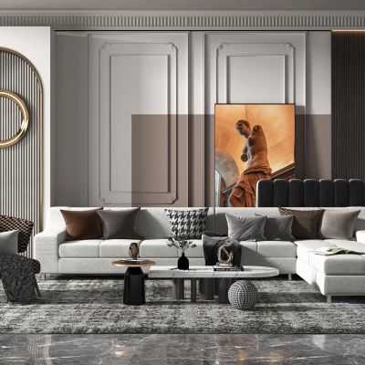 现代客厅3d魔心