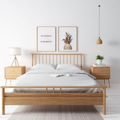 北欧实木床
