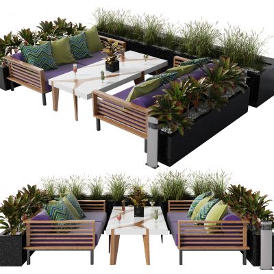 现代沙发茶几组合