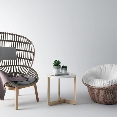 东南亚藤编休闲椅