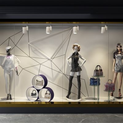 现代橱窗 模特