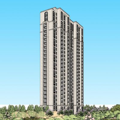 大都会新古典风格高层住宅