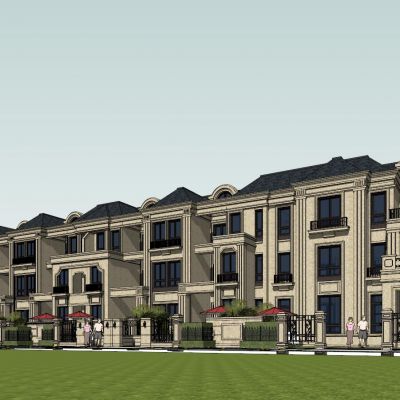 法式+联排别墅（带场景）