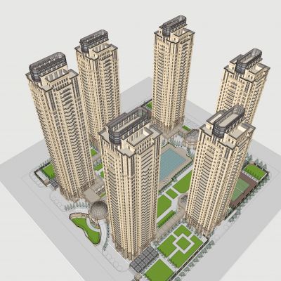 珠海万科B地块高层新古典